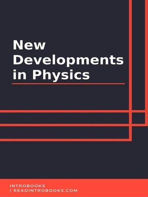 cover image of New Developments in Physics